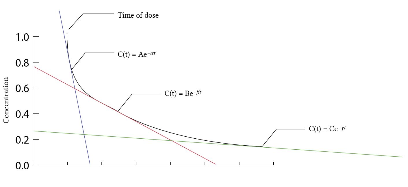 Single and multiple compartment models of drug distribution Deranged
